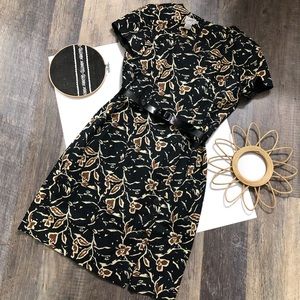 Floral Dress with Belt